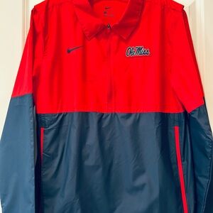 Nike Red and Blue Ole Miss Windbreaker, Men’s S
